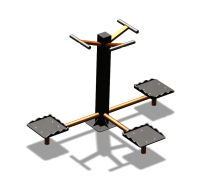 Уличный тренажер "Твистер тройной" УТ337 в Ставрополе