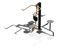 Уличный тренажер "Верхняя тяга Твистер стоя Твистер сидя" УТ336 в Ставрополе