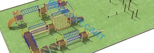 Проект спортплощадки с полосой препятствий в Ставрополе