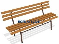 Лавочка со спинкой МАФ 1604 в Ставрополе