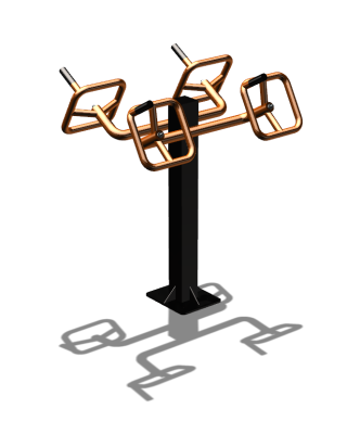 Уличный тренажер  "Штурвал двойной"  УТ201 в Ставрополе