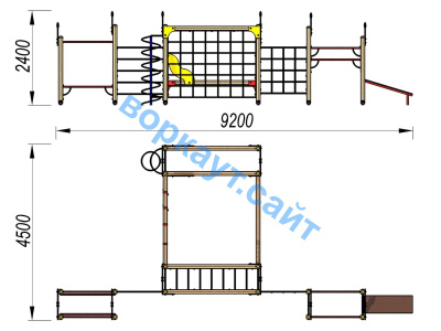 Детский спортивный комплекс ДСК 3102 в Ставрополе