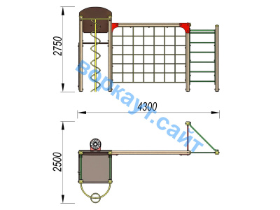 Детский спортивный комплекс Игровой ДСК 3111 в Ставрополе Детский спортивный комплекс Игровой ДСК 3111 в Ставрополе