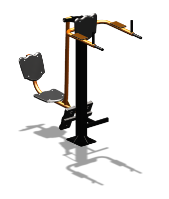 Уличный тренажер "Жим ногами Брусья Пресс" УТ329 в Ставрополе