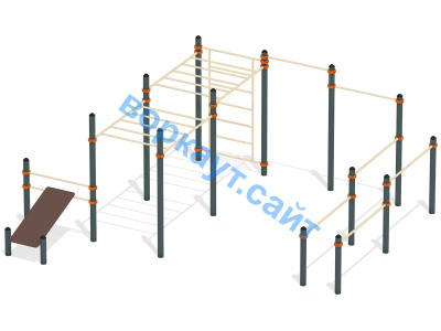 Спортивный комплекс воркаут ВС-50 в Ставрополе