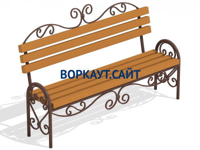 Лавочка кованная МАФ 1606 в Ставрополе