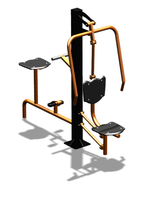 Уличный тренажер "Жим от груди Вело" УТ321 в Ставрополе