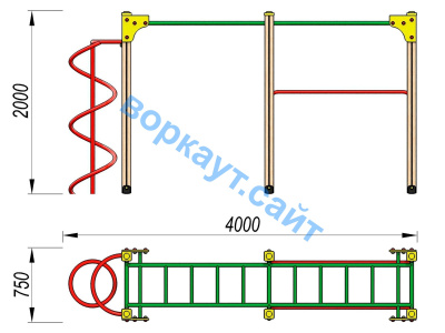 Детский спортивный комплекс ДСК 3104 в Ставрополе