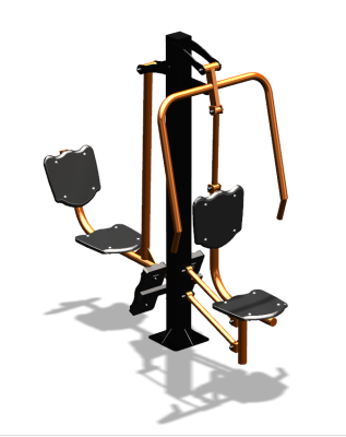 Уличный тренажер "Жим от груди Жим ногами" УТ304 в Ставрополе