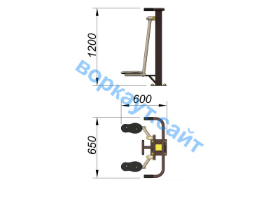 Уличный тренажер Атлетический комплекс УТ 010 в Ставрополе