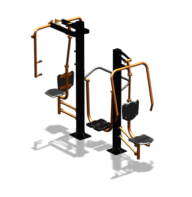 Уличный тренажер "Жим от себя Шагомер Баттерфляй" УТ303 в Ставрополе