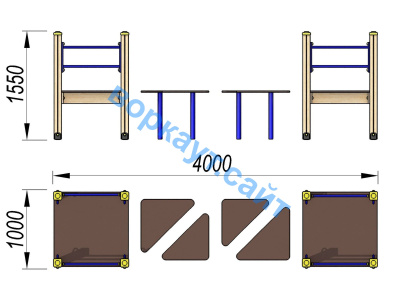 Детский спортивный комплекс Мостик ДСК 3114 в Ставрополе