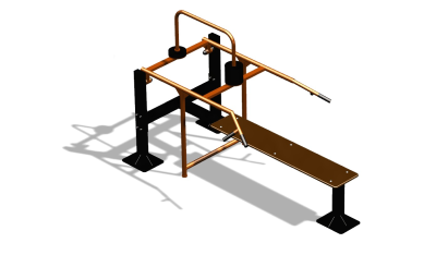 Силовой уличный тренажер  "Горизонтальный жим"  УТ402 в Ставрополе