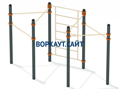 Воркаут турник разноуровневый с шведской стенкой ВС-25 в Ставрополе